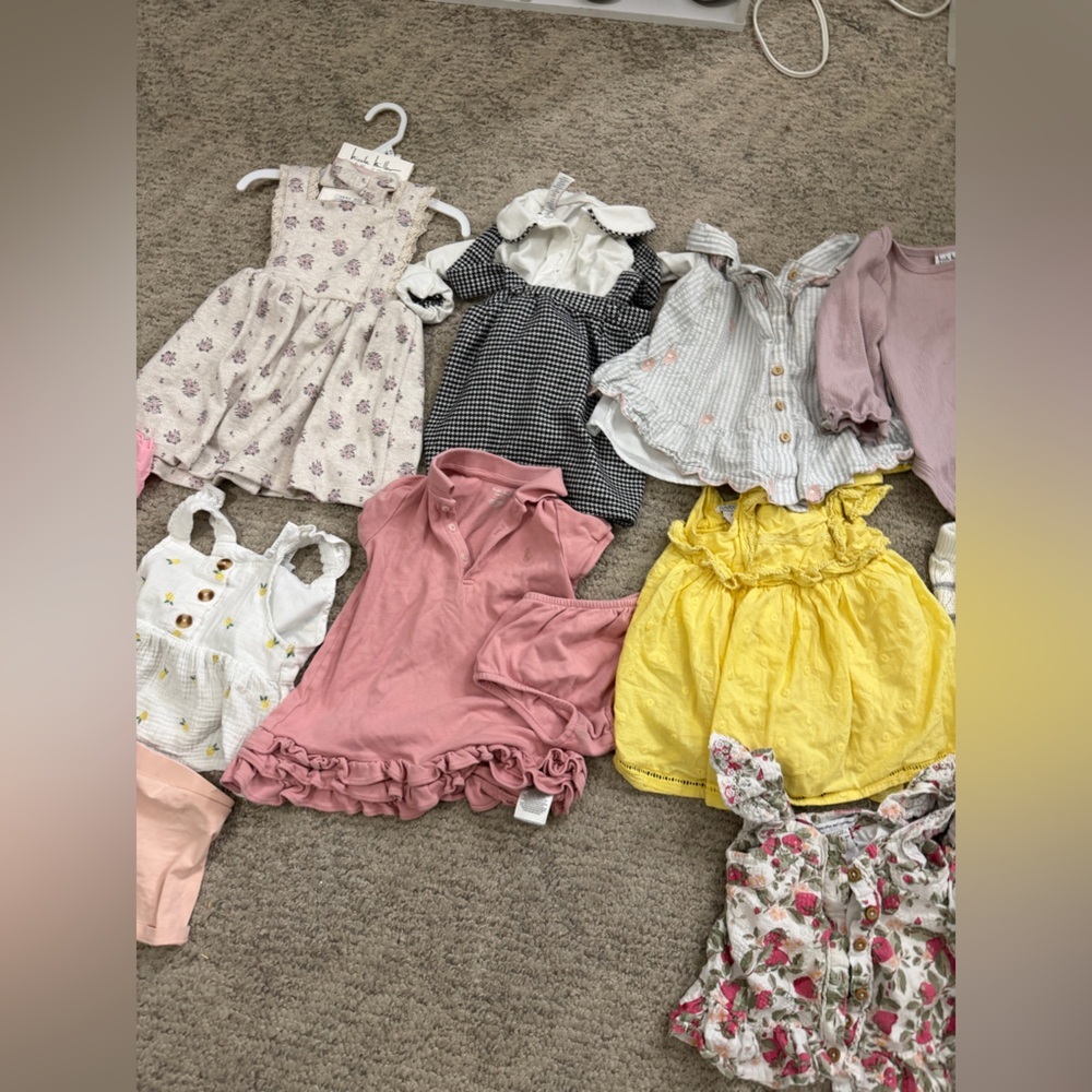 Lot of baby clothes 24 months dress skirts top pants Nicole miller polo sets - Picture 5 of 16
